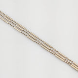 Filigrane, dreireihige Silber Armkette
