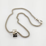 Weißgold Collier mit sieben Diamanten