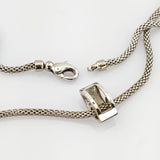 Weißgold Collier mit sieben Diamanten