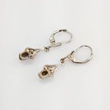 Silber Ohrringe mit Opal im Jugendstil