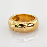 Panthere Gold Ring mit Smaragd im CARTIER-Stil