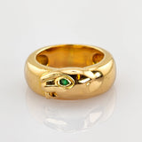 Panthere Gold Ring mit Smaragd im CARTIER-Stil