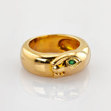 Panthere Gold Ring mit Smaragd im CARTIER-Stil
