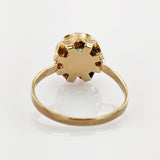 Goldring mit grünem Spinell um 1970