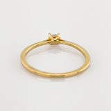 Goldring mit Diamant Solitär um 2000