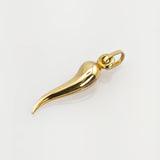 Gold Anhänger Hornform modern