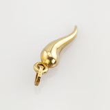 Gold Anhänger Hornform modern