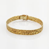 Gold Armband strukturiert modern