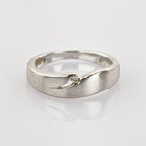 Silberring mit Diamant modern
