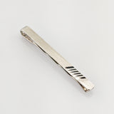 Silber Krawattennadel modern strukturiert