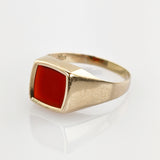 Gold Siegelring mit Karneolplatte