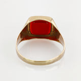 Gold Siegelring mit Karneolplatte