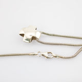 Silberkette mit Kreuzanhänger modern klar