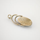 Silber Anhänger mit Chrysopras oval modern