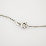 Weißgold Kette mit Diamant Anhänger Solitär modern