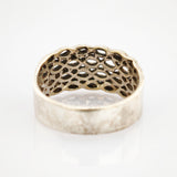 Silberring durchbrochenes Wellenornament modern